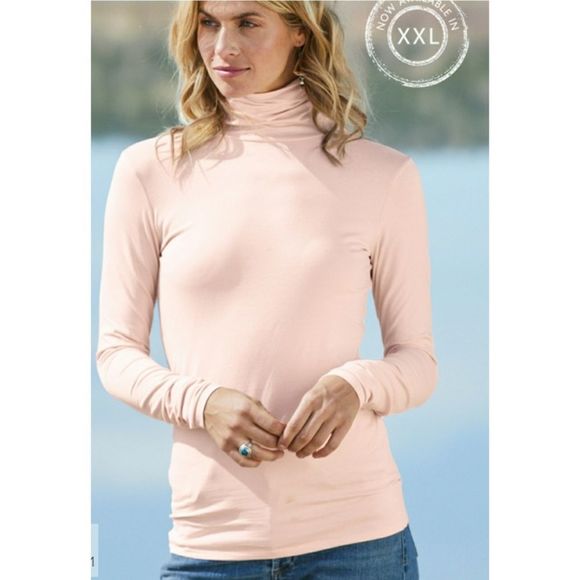 Peruvian Connection Pima Cotton Extreme T-Neck Top IN RED Size Small - Picture 1 of 10